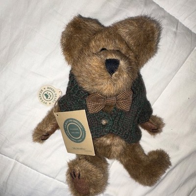 Boyds Bears Mr. Trimble Bearwear Brown Plush Teddy Bear 10 in 1998 w/ Sweater