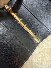 LOUIS VUITTON Epi Agenda PM R20052 Noir Black Notebook Cover 6-Ring Japan