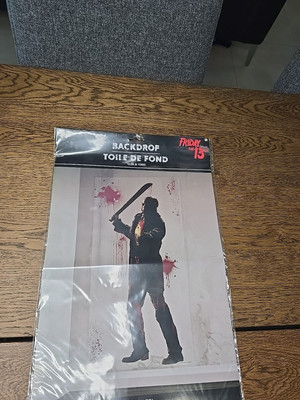 Friday The 13th Jason Scene Setter Horror Movie Decor Prop Poster New 
