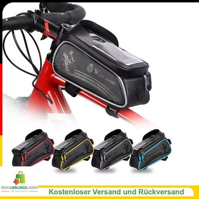WEST BIKING Fahrradtasche wasserdicht Oberrohr Handyhalter 6,5 Zoll
