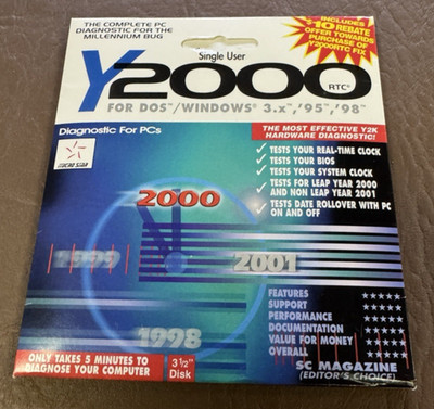 Vintage-Y2K Software  Millenium Bug Fix- Sealed  BIN/Offer  Blast from the Past!