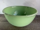 ANCHOR HOCKING "FIRE KING" JADEITE, LARGE, 9", ROLLED DEGE, MIXING BOWL