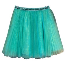 Sherri Hill SKIRT ONLY Mint Green/Teal Tulle Formal Mini W/Gemstones Size XS/S