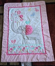 Parents Choice Pink Elephant Baby Blanket Comforter 