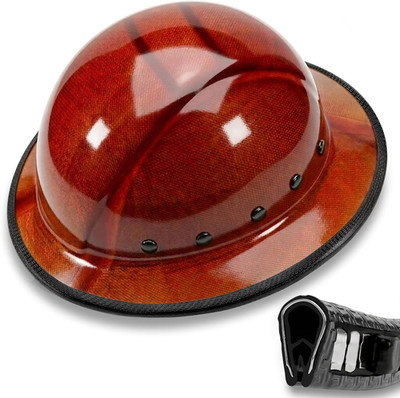 Aolamegs Hard Hat Brim Guard - Impact-Resistant Edge Protector with Steel Core,