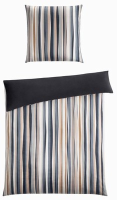casa NOVA Bettwäsche IRINA Satin BT 135x200 cm grau Bettbezug