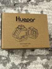 Huepar Laser Level 621CG, Self-Leveling + Cross Line, 2 Plumb Dots, Laser Tool