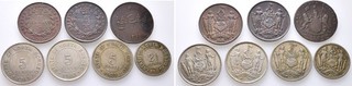 Borneo entre los Países Bajos y Gran Bretaña cl. Lote 1 a 5 céntimos