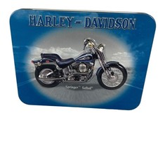Harley Davidson Springer Softail Motorcycle Playing Card Set In Metal Tin