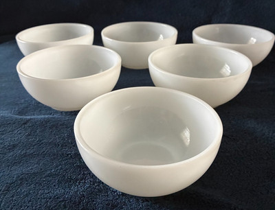 Fire King Milk Glass Cereal Chili Soup Bowl Set of 6