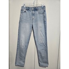 American Eagle Strigid Mom Jeans Women's Size 6 Light Wash High Rise Straight