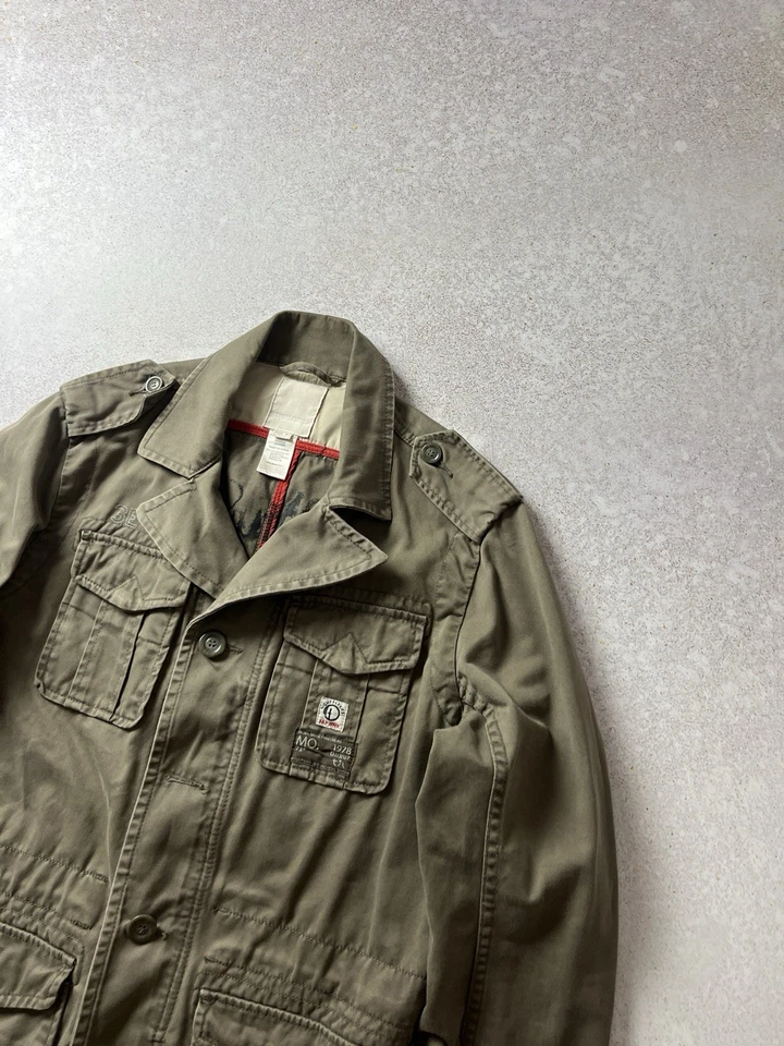 DDP винтажный Diesel военная куртка синий пантеры бойцов эскадрильи поле пальто - Изображение 2 из 4