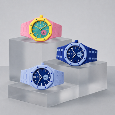 #ad #ad Bioceramic Case Ceramic Band ROYALPOP SWATCH x AP Collab Watch Mod Kit $138.99