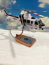 Bell 412 flown by the  San Bernadino Sheriff Department, with hoist and tank.