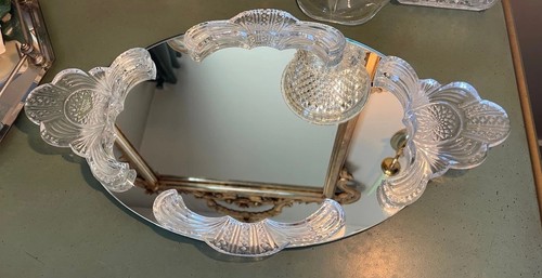 Vintage Shannon Crystal Baroque Vanity Tray/Venetian Inspired 24% Lead