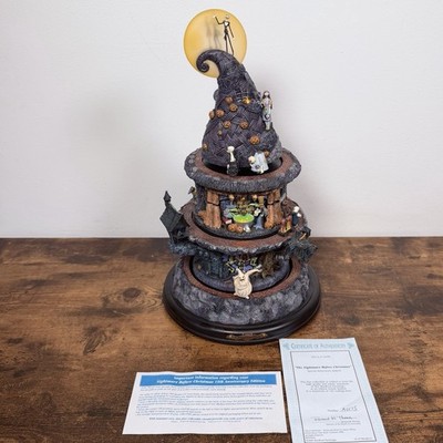 Bradford Exchange Nightmare Before Christmas 15th Anv. Music Move Sculpture RARE