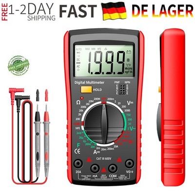 Universal Messgerät LCD Digital Multimeter Multimeßgerät Amperemeter Ohmmeter
