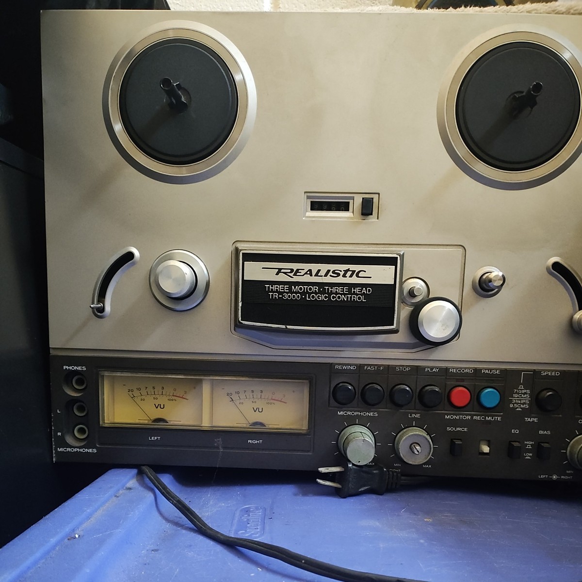 Realistic TR-3000 Three Motor Three Head Reel to Reel Tape Deck 14