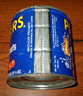 Vintage Planters Redskin Spanish Peanuts Metal Tin Can 13 1/2 oz. No Lid Dk Blue — photo 4