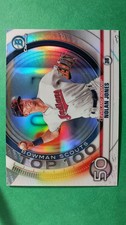 2020 Bowman Chrome Nolan Jones Orange /25 Scouts Top 100