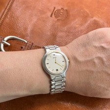 SEIKO PRESAGE 9539-6010 Quartz Watch Date Men's Cream Dial 1980s From Japan