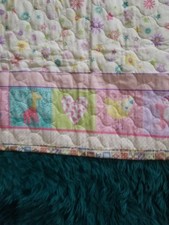 Small Handmade Baby Quilt, Nursery Theme