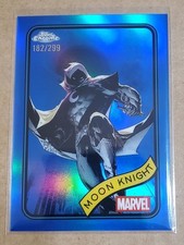 2025 Topps Chrome Marvel #98 Moon Knight Blue Refractor #'d 182/299