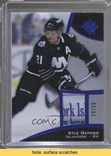 2015 Ultimate Collection Platinum Blue Material 10/15 Kyle Okposo #32 READ k4p