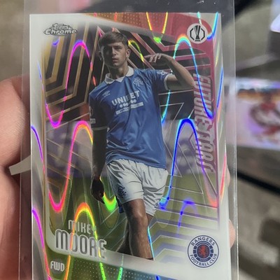 Topps 2025-26 Topps Chrome Mikey Moore #56 Rangers FC Future Stars Insert