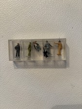 Set Of Five Plasticville Citizens In Plastic Case