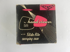 Vintage Opta-Vue 35mm Hand Viewer 9X Optics Mfg. Corp. Original Box - Works