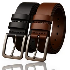 Men's Leather Belts For Men's Dress Causal Belt black & brown many sizes