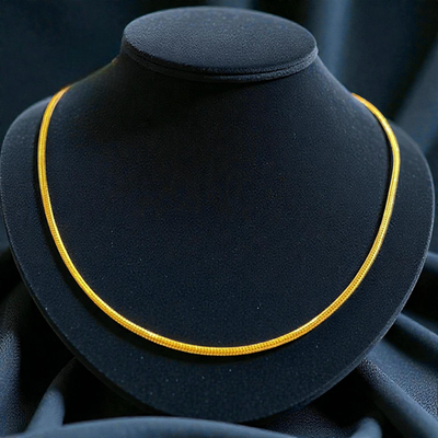 #ad Classy Unisex Dubai Handmade Fox Chain Necklace In 916 Stamped 22K Yellow Gold $1441.50