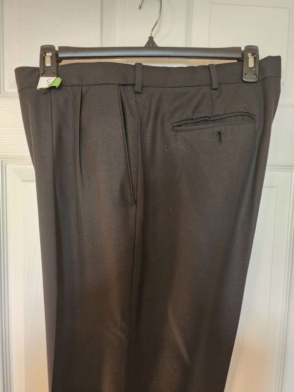 Croft & Barrow Pleated Dress Pants Men's Size 38x30 Black
