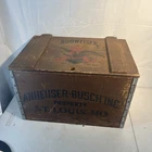 Vintage 1876-1976 Anheuser Busch Inc Wooden Box St. Louis Beer Box Crate