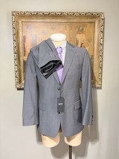 NWT Hugo Boss Single Breasted 2 Buttons Light Weight Wool Suit 40 S - USA
