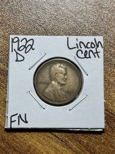 1922 D Lincoln Wheat Cent Penny FN Fine Better Date Coin (Raw16238)
