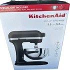 KitchenAid 5.5 Qt Bowl-Lift Stand Mixer Matte Black KSM55SJSXBM NEW Sealed