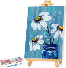 Framed Paint by Numbers Kit for Adults Beginner & Kids Ages 8-12, without Easel,