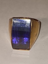 Vintage Lindenwold Sterling Silver Purple Amethyst Ring 
