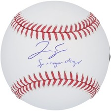 George Springer Signed Blue Jays Baseball ''Springer Dinger'' Fanatics COA