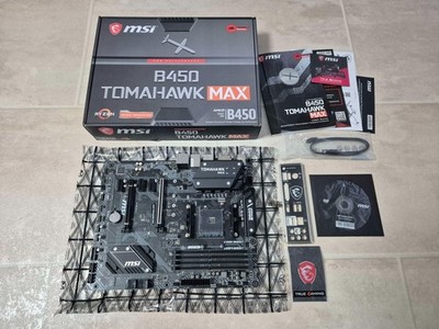 MSI B450 Tomahawk Max ATX Gaming Mainboard AM4 DDR4 m.2 USB 3.2 Gen 2 HDMI