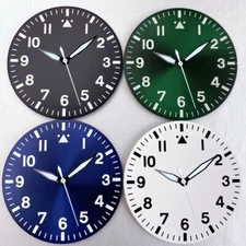 Sunburst Blue Green 38mm Watch Dial White Black Hand Set Fit NH35 NH38 PT5000