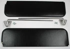 1960 1961 1962 1963 1964 1965 1966 CHEVROLET TRUCK BLACK SUN VISOR KIT W BRKTS