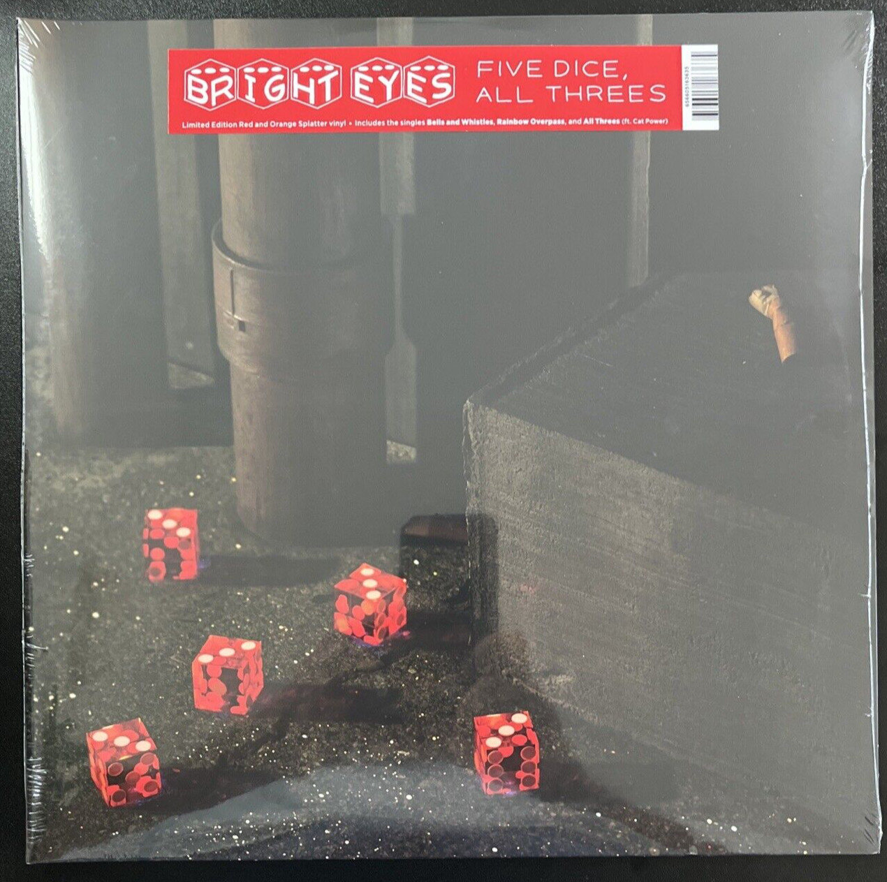 ЯРКИЕ ГЛАЗА, ПЯТЬ КУБИКОВ, ВСЕ ТРИ КРАСНЫЕ И ОРАНЖЕВЫЕ БРЫЗГИ, ВИНИЛ 2LP LTD, ЗАПЕЧАТАННЫЙ МЯТНЫЙ