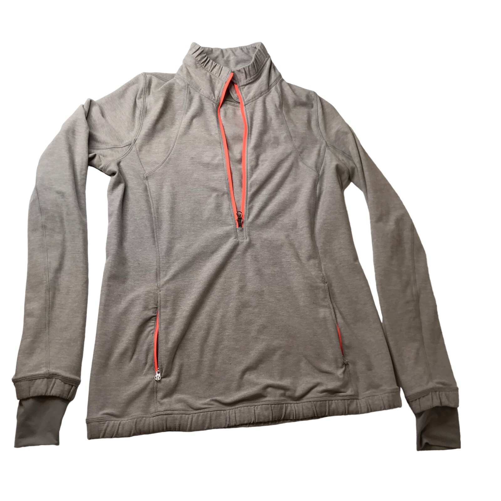 LULULEMON Half-Zip Pullover Light Gray Heathered … - image 2