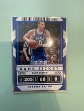 2020 Panini Contenders Draft Picks Variation Game Ticket Blue /99 Jayson Tatum