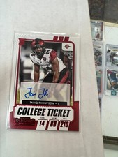 Tariq Thompson 2021 Panini Contenders Draft Picks Rookie Auto Red Foil #302 NrMt