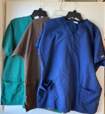 Lot Of 3 Cherokee Workwear Womens Scrub Medium Tops 4700