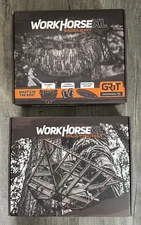 Tethrd Grit XL Saddle Bottomlands with Grit Workhorse XL Platform New